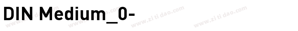 DIN Medium_0字体转换